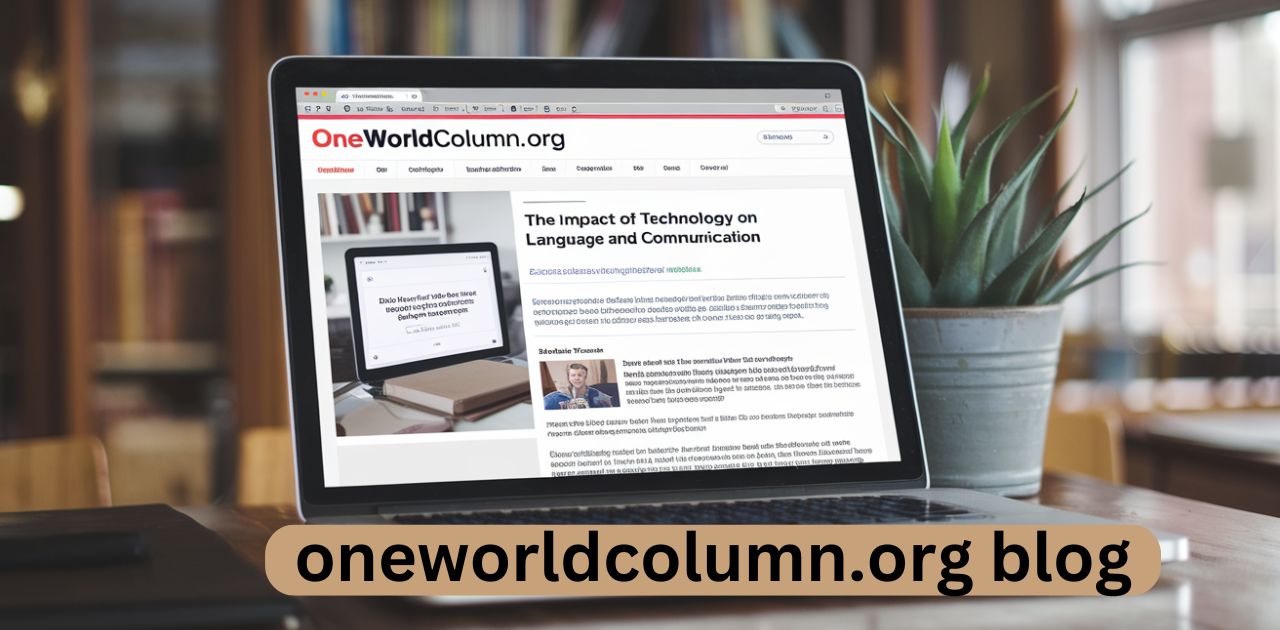 The oneworldcolumn.org blog The Independent Journalism